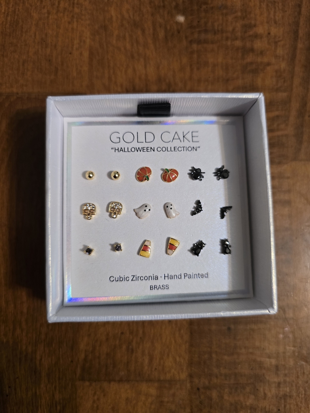 Gold Cake Halloween Collection Multi-Color Stud Earring Set